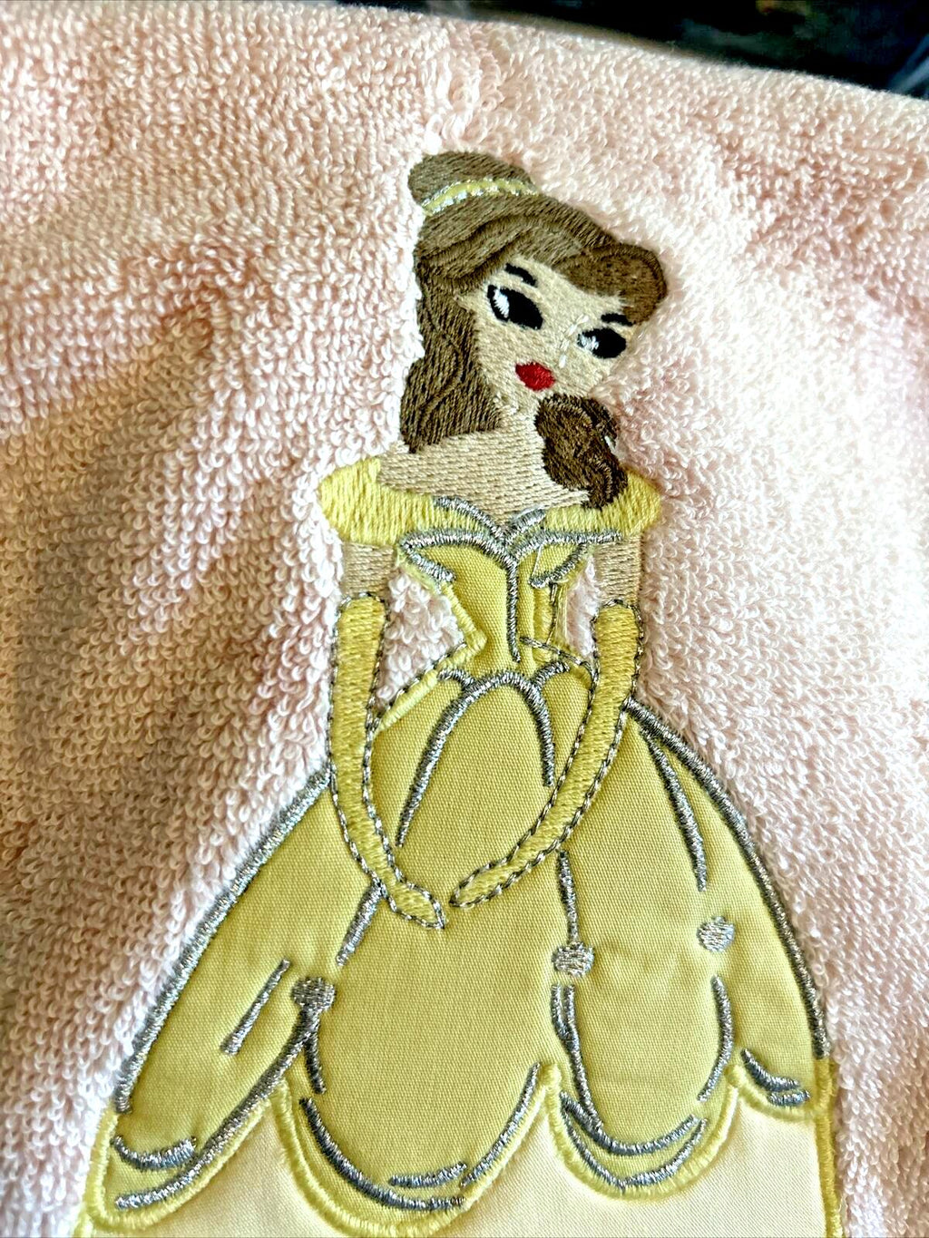 Disney Pottery barn Princess Belle towel hand bath holiday party gift school -