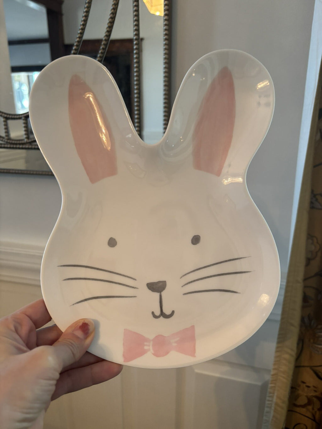 Pottery Barn holiday Plate Peter rabbit Easter Bunny gift school kid disney
