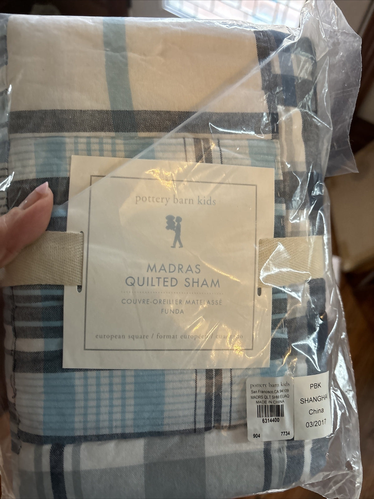Pottery Barn Pillow Sham Holiday plaid Baseball Disney school sport Space ?? m