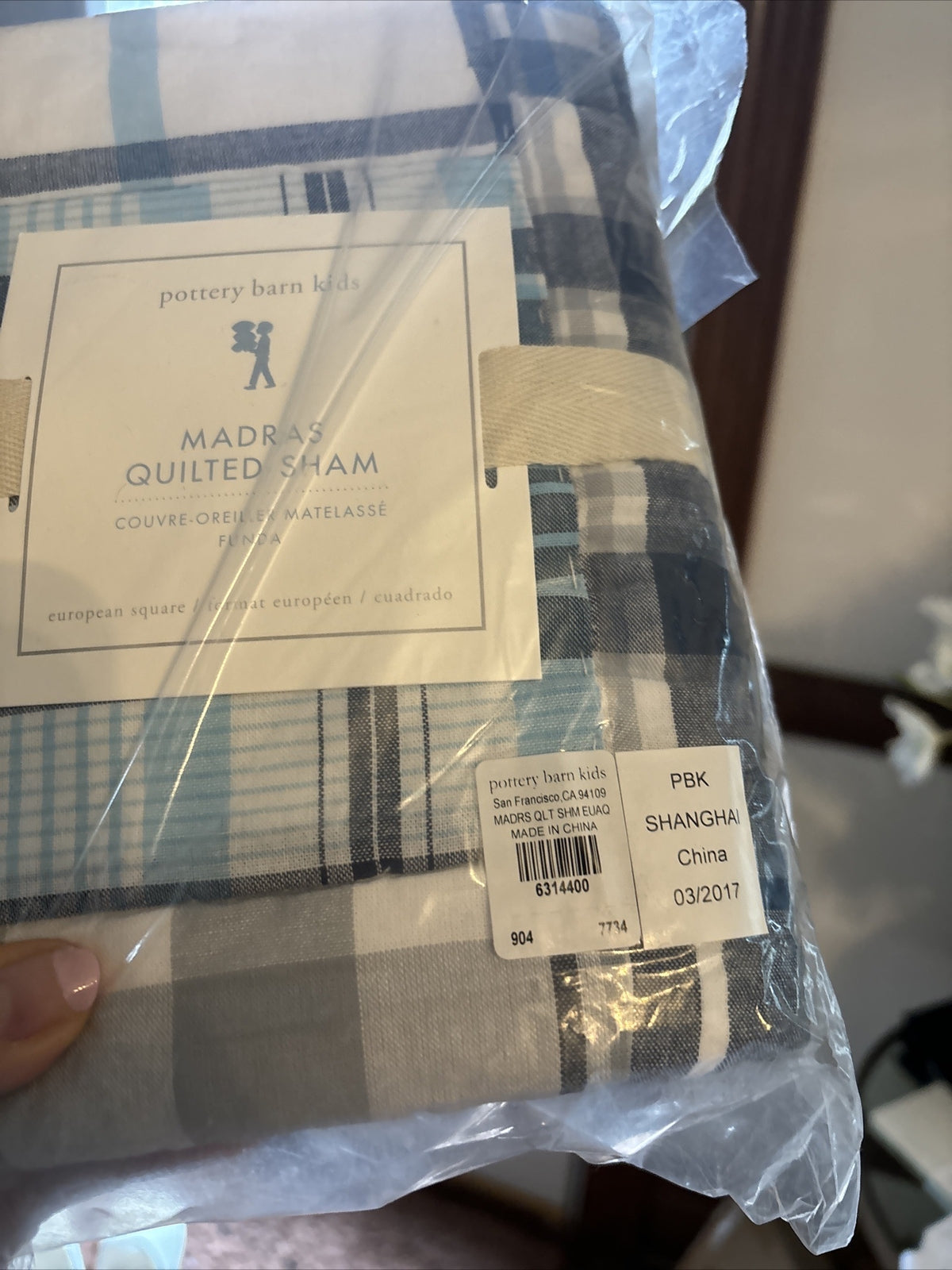 Pottery Barn Pillow Sham Holiday plaid Baseball Disney school sport Space ?? m
