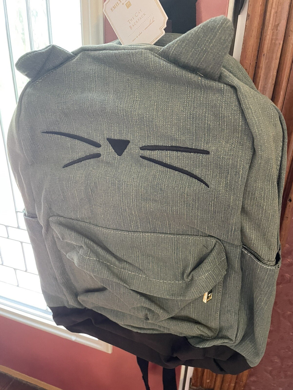 Disney School Pottery barn LARGE BACKPACK + LUNCH Emily Merritt rainbow cat ?? .