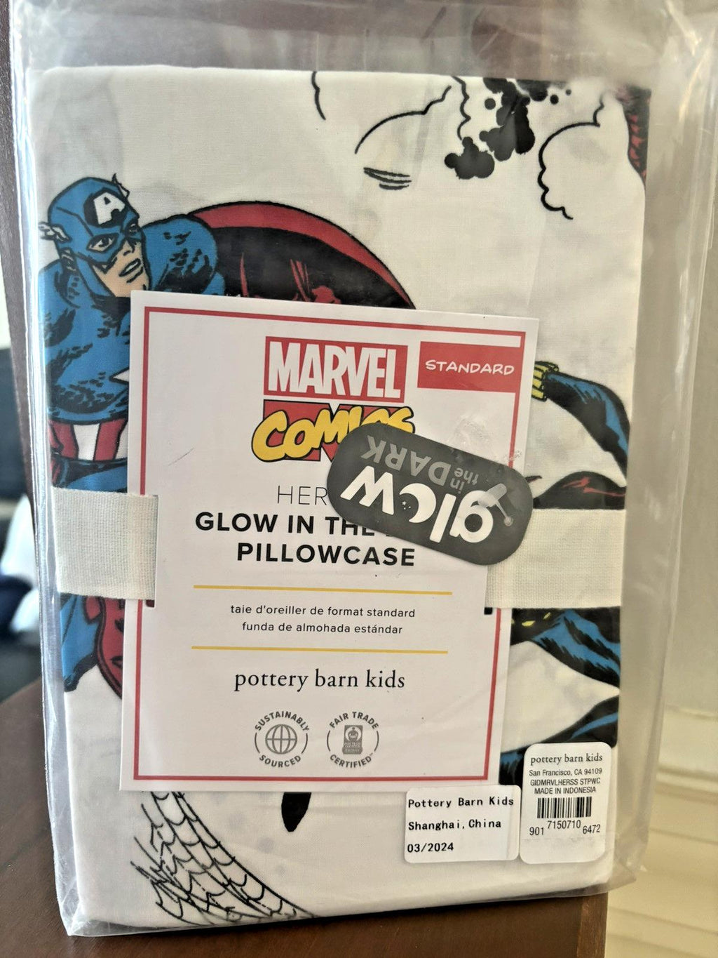 Pottery barn Marvel Superman Comics Travel school kids batman hero boy party -
