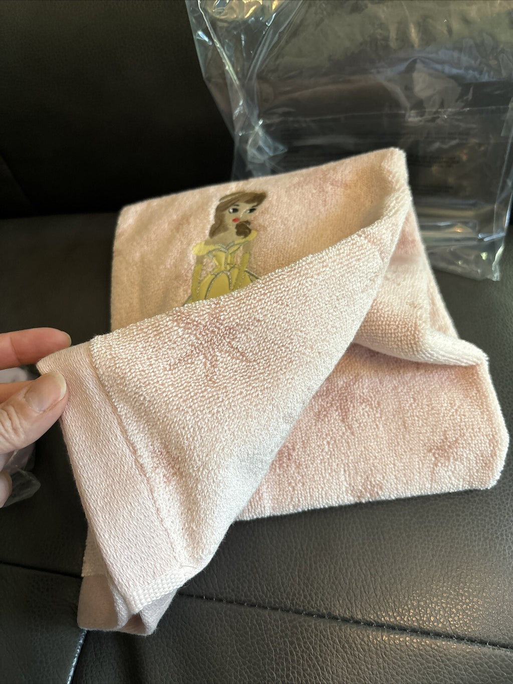 Disney Pottery barn Princess Belle towel hand bath holiday party gift school -