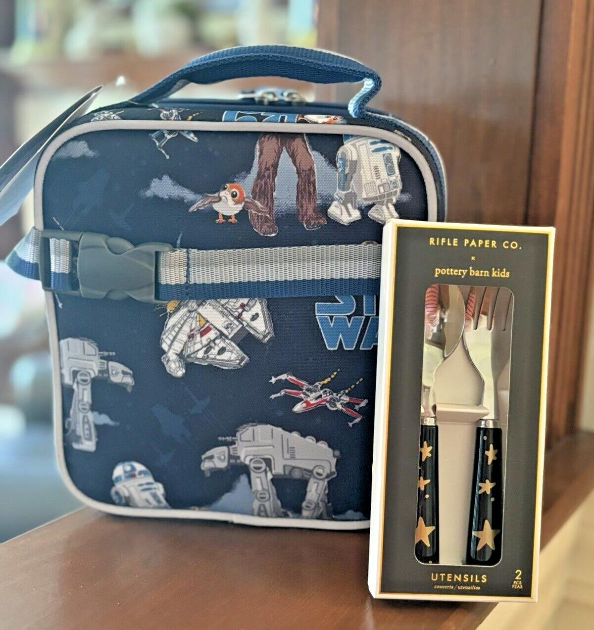 School Pottery Barn Disney LUNCH BOX BAG STAR WARS Solo Resistance grogu ,