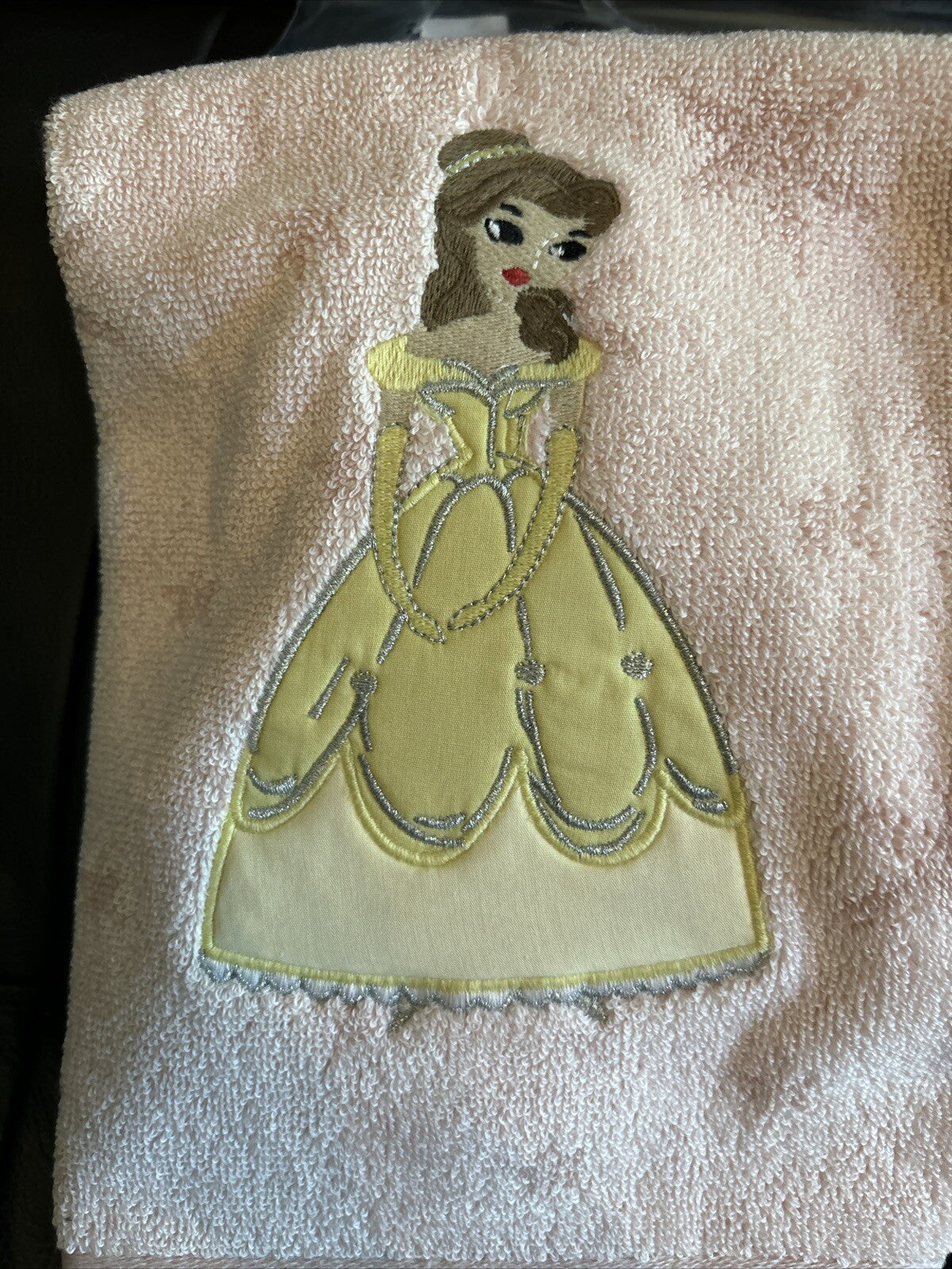 Disney Pottery barn Princess Belle towel hand bath holiday party gift school -