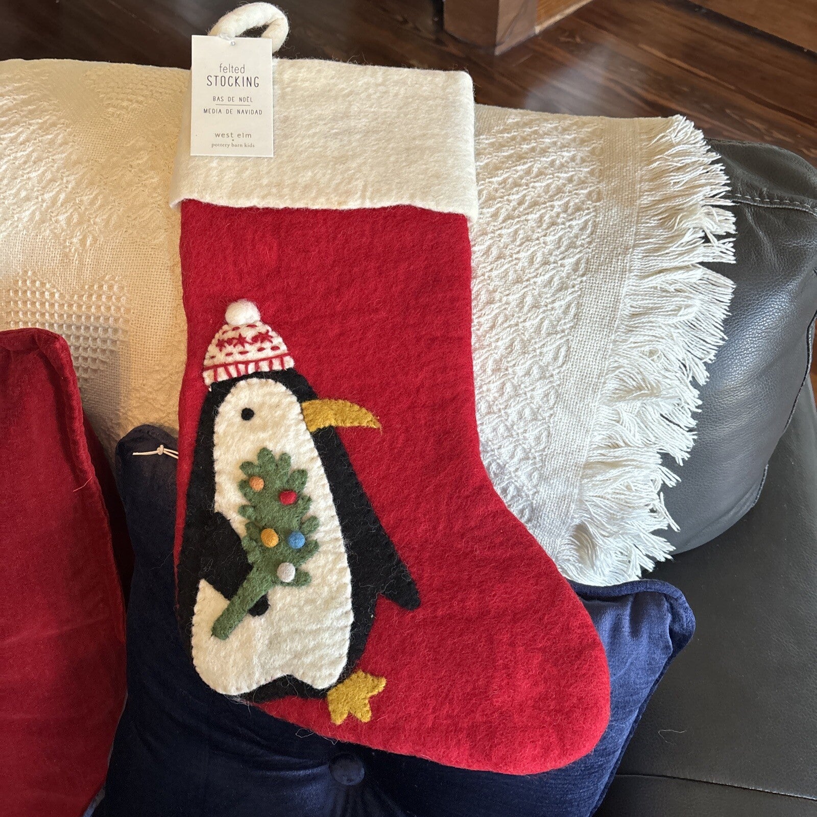 Pottery Barn Holiday Christmas stocking Penguin Disney West Elm gift party kid '