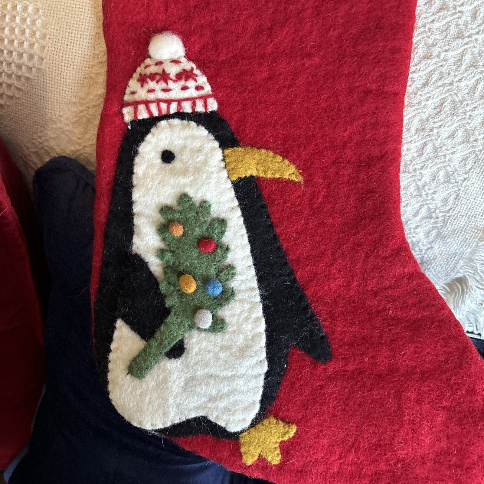 Pottery Barn Holiday Christmas stocking Penguin Disney West Elm gift party kid '