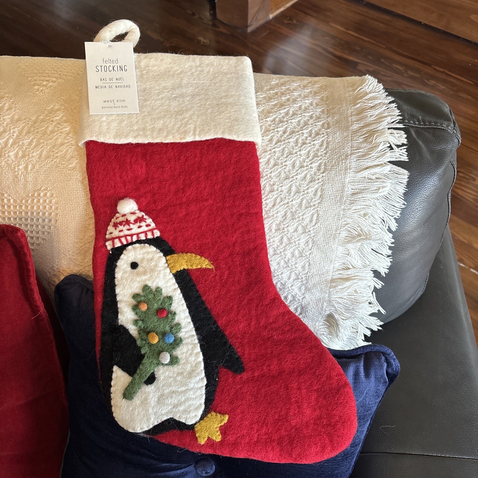 Pottery Barn Holiday Christmas stocking Penguin Disney West Elm gift party kid '