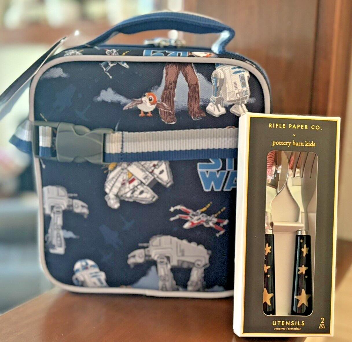 School Pottery Barn Disney LUNCH BOX BAG STAR WARS Solo Resistance grogu ,