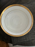 NORITAKE CRESTWOOD GOLD PORCELAIN serving bowl holiday party Wedding Girl SET 2