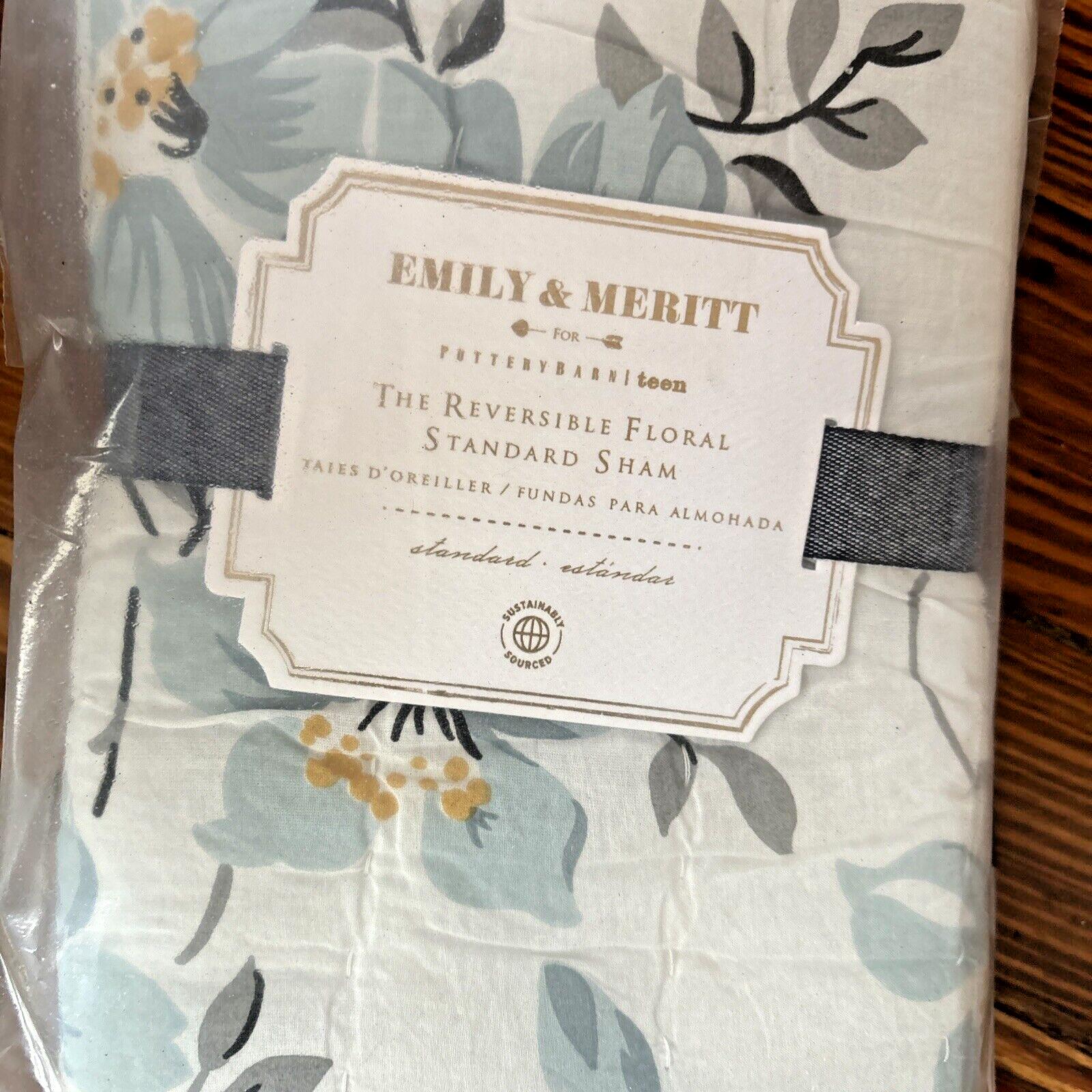 Pottery Barn Disney Pillow SHAM floral Emily Meritt holiday wedding gift teen =