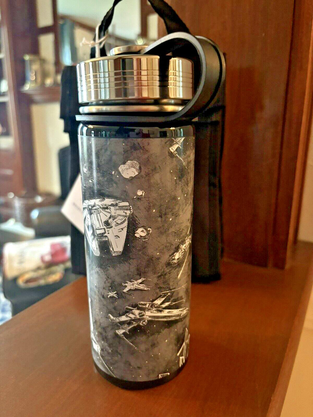 School Pottery barn STAR WARS TRek Water bottle+ Lunch bag+Utensil Set Solo ?? .