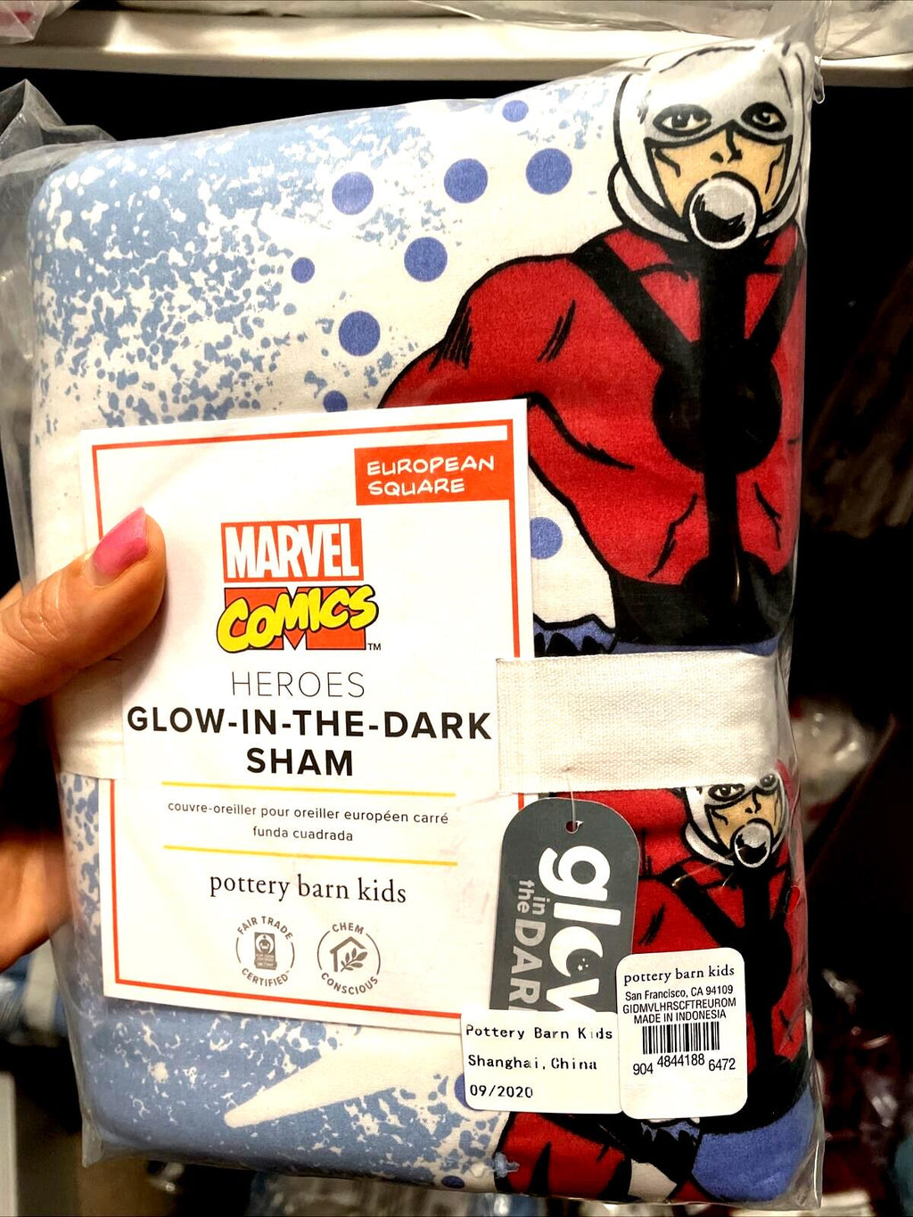Pottery barn MARVEL Avengers Disney PILLOW Sham gift school boy holiday gift 1