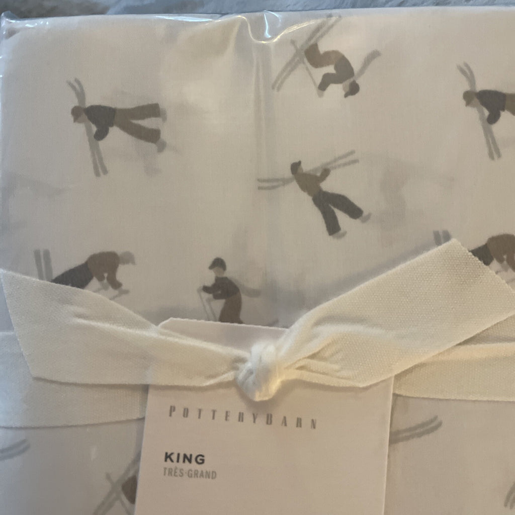 Pottery Barn Ski pillowcase holiday Christmas Disney Party gift Kid SET 2 deer q