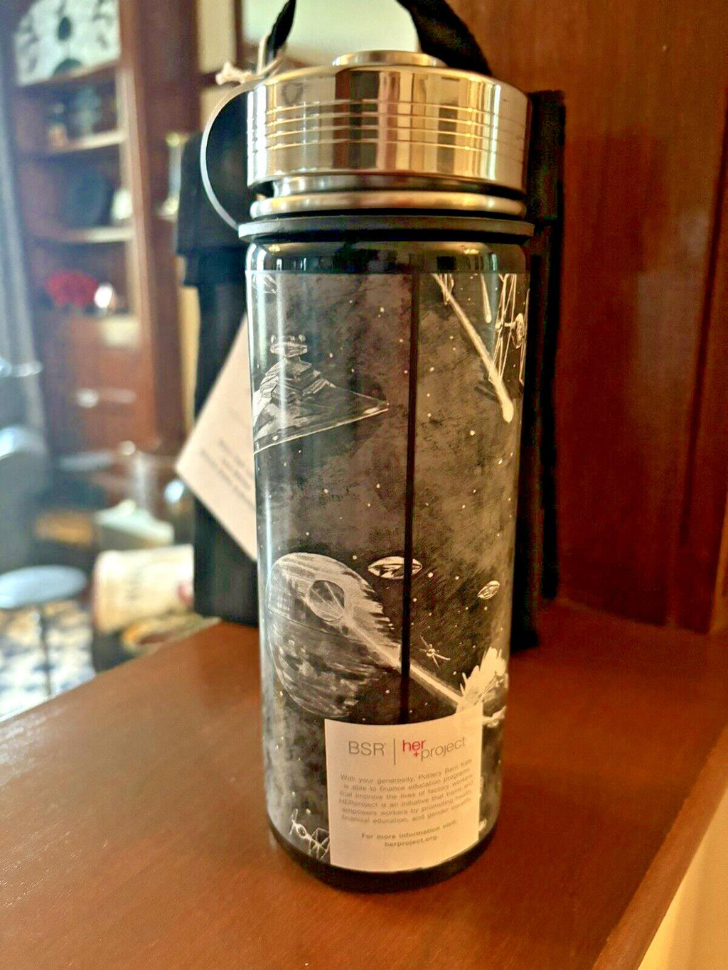 School Pottery barn STAR WARS TRek Water bottle+ Lunch bag+Utensil Set Solo ?? .