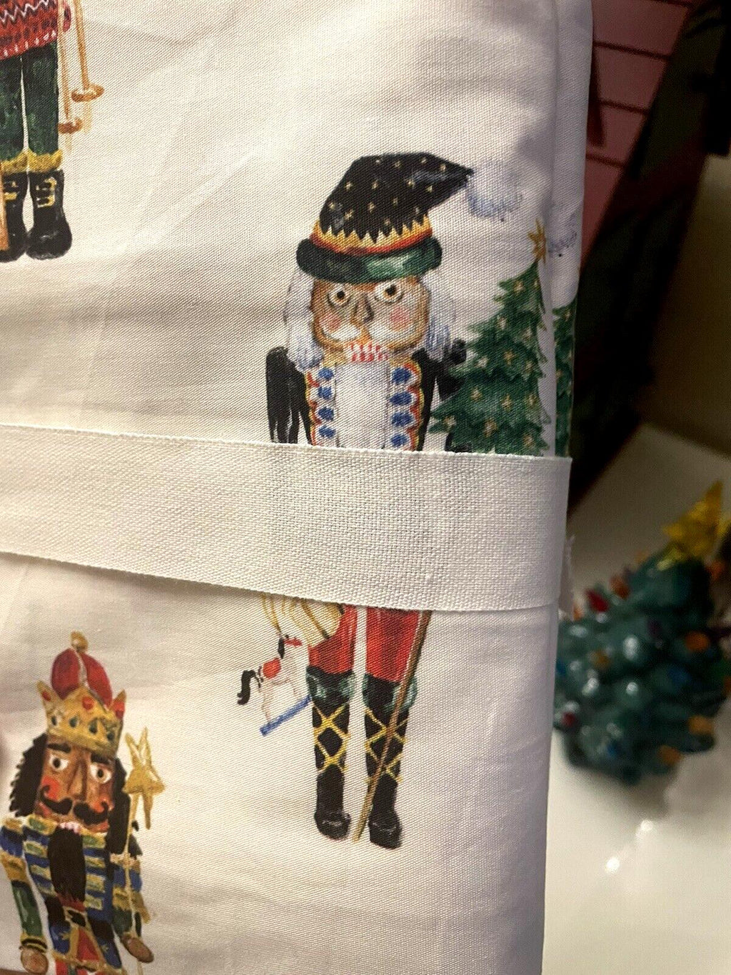 Pottery Barn holiday KING Pillowcase Nutcracker Christmas Gift Party kid SET 2 .