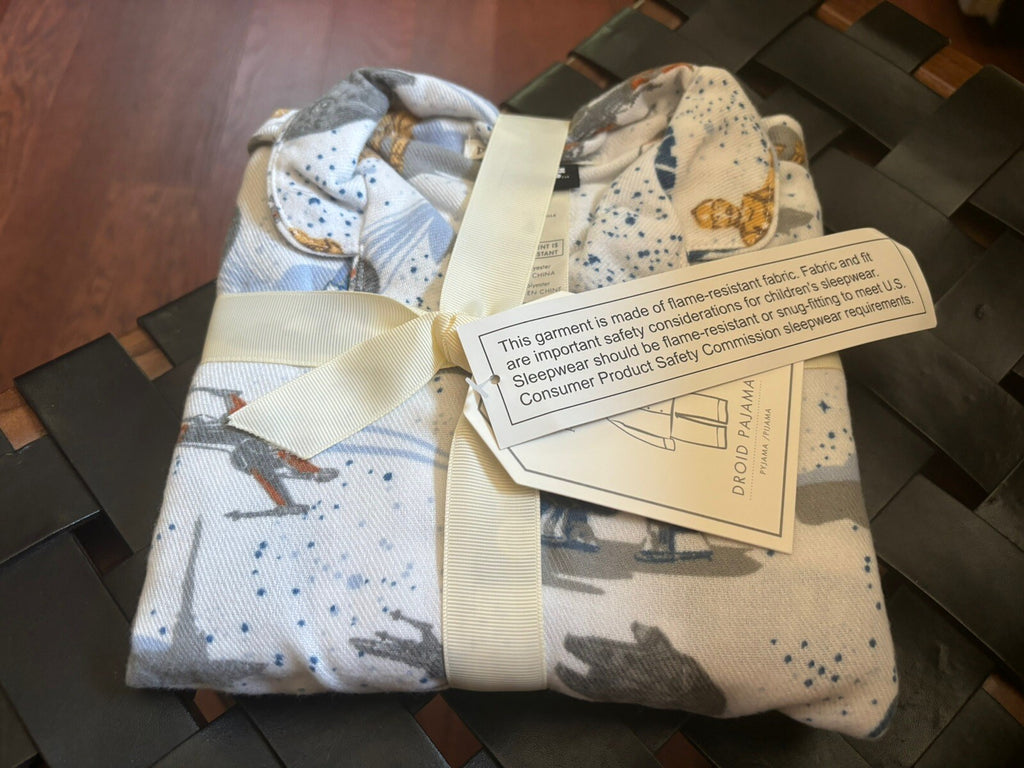 Disney STAR WARs Disney Pottery barn pj kid pajama Droid Solo Jedi space gift -