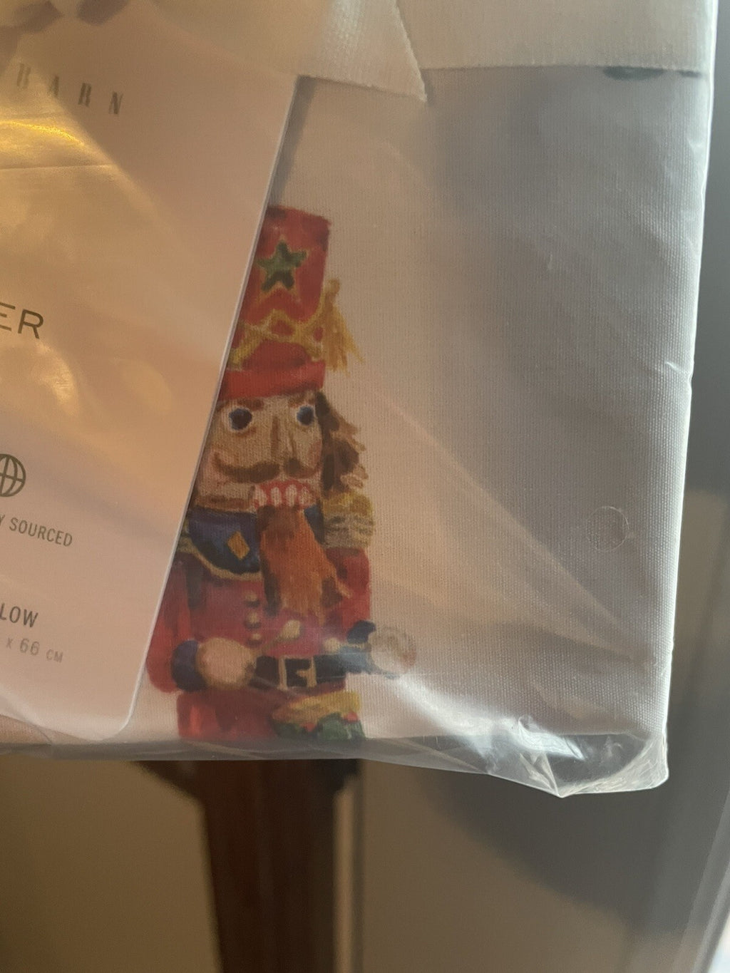 Pottery Barn holiday KING Pillowcase Nutcracker Christmas Gift Party kid SET 2 .