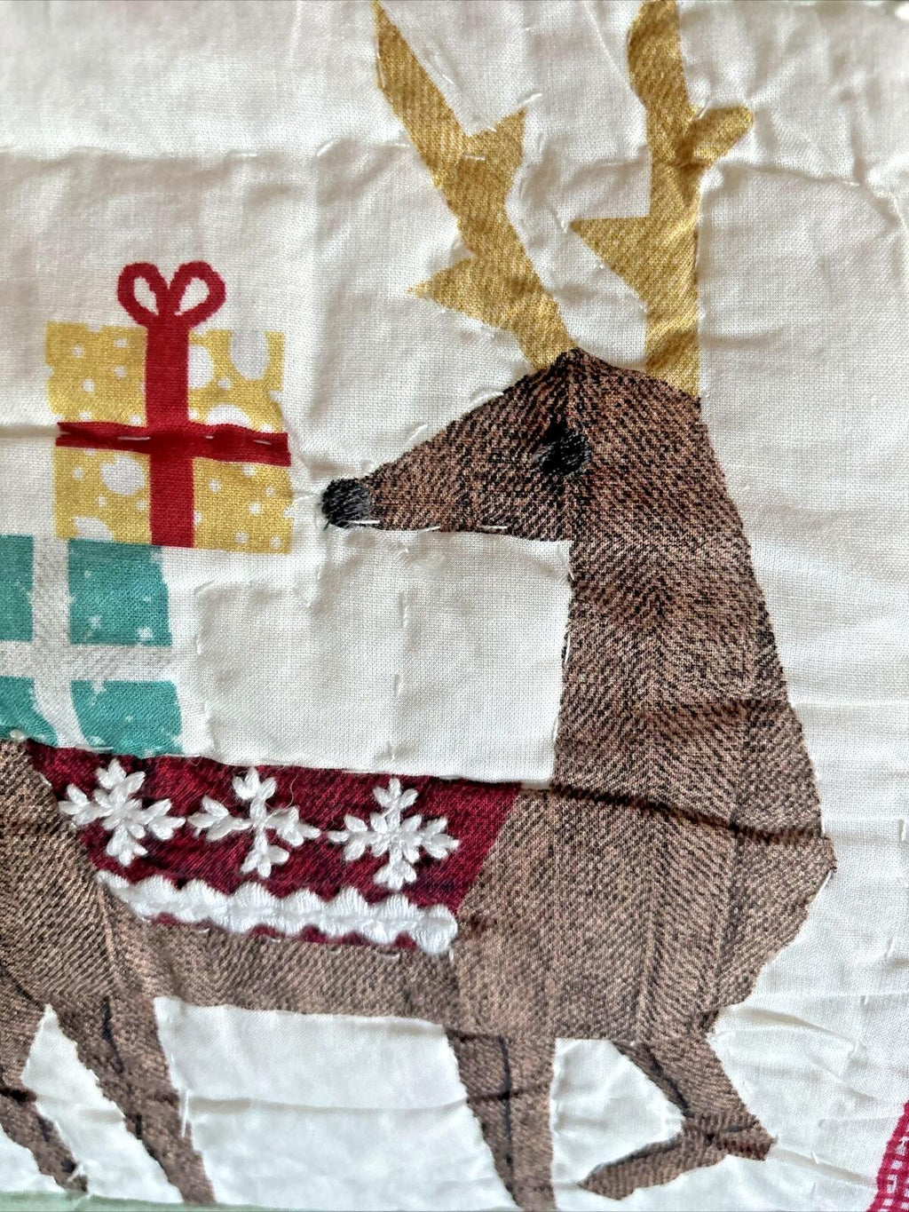 Pottery Barn Holiday Christmas stocking Plaid Deer Disney gift party Rudolph n