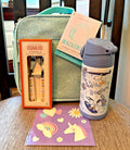 SNOOPY Pottery barn school Glitter LUNCH Bag Peanuts WATER Disney Travel pre k -