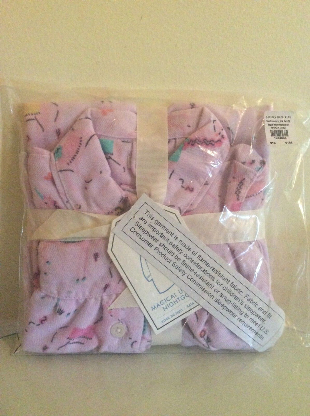 Pottery Barn Holiday Unicorn nightgown sleep PJ school girl gift pink pony