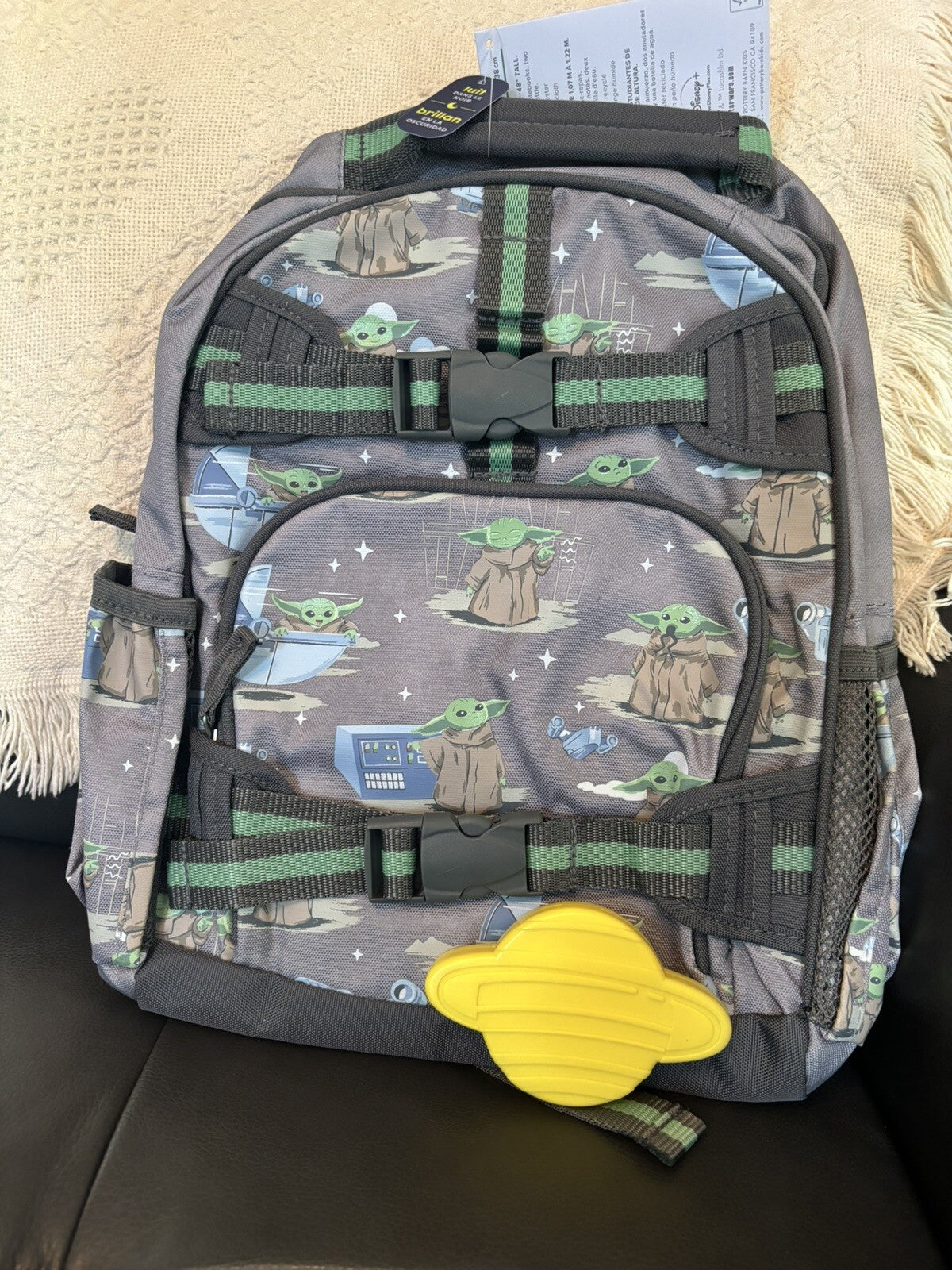 Pottery Barn School LARGE BACKPACK STAR WARS space Solo Mandalorian Travel  ?? .