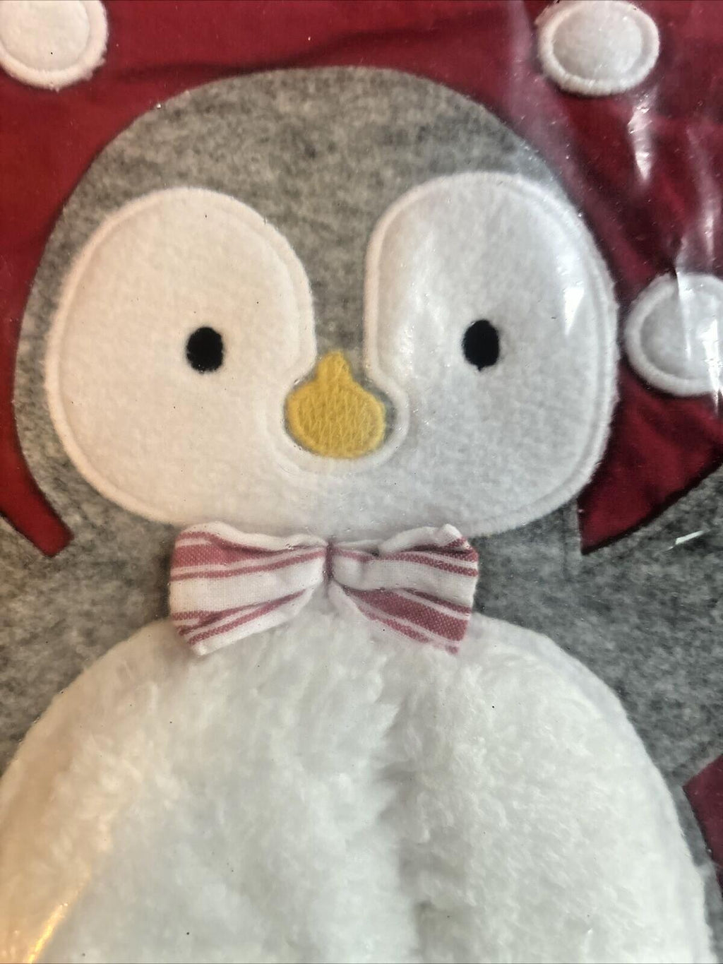 Pottery Barn Holiday Christmas stocking Penguin gift party school red Disney '