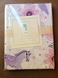 Pottery Barn Pony Horse pillowcase cover room purple pink flower owl aria girl "