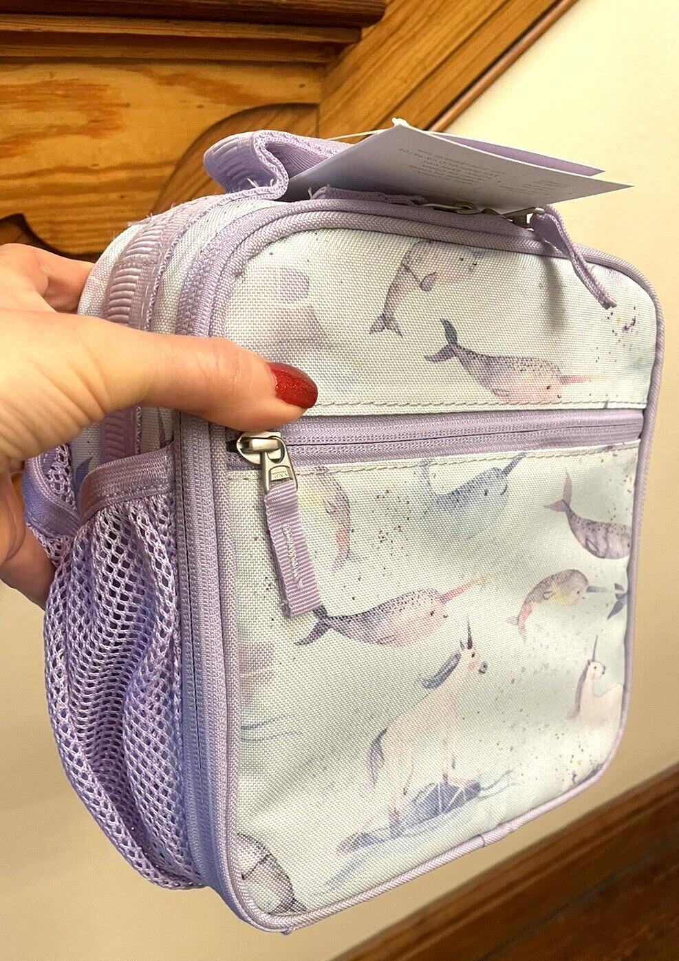 School Pottery barn Disney LUNCH BOX unicorn bag dolphin Holiday gift girl -