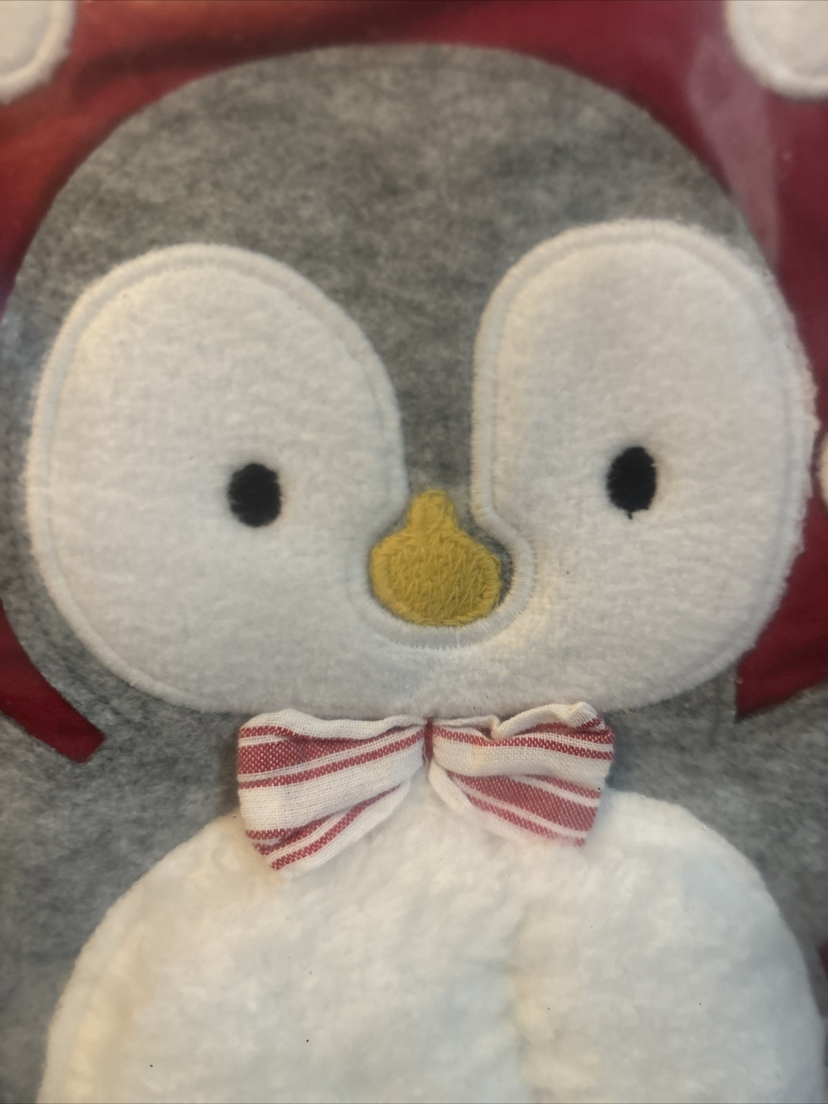 Pottery Barn Holiday Christmas stocking Penguin gift party school red Disney '