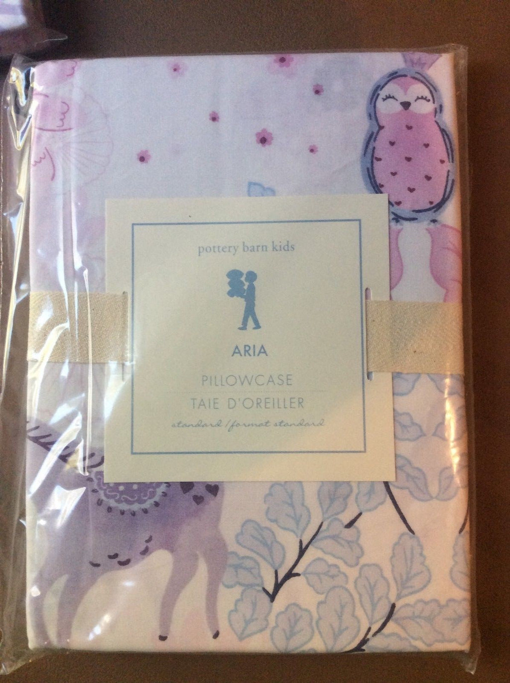 Pottery Barn Pony Horse pillowcase cover room purple pink flower owl aria girl "