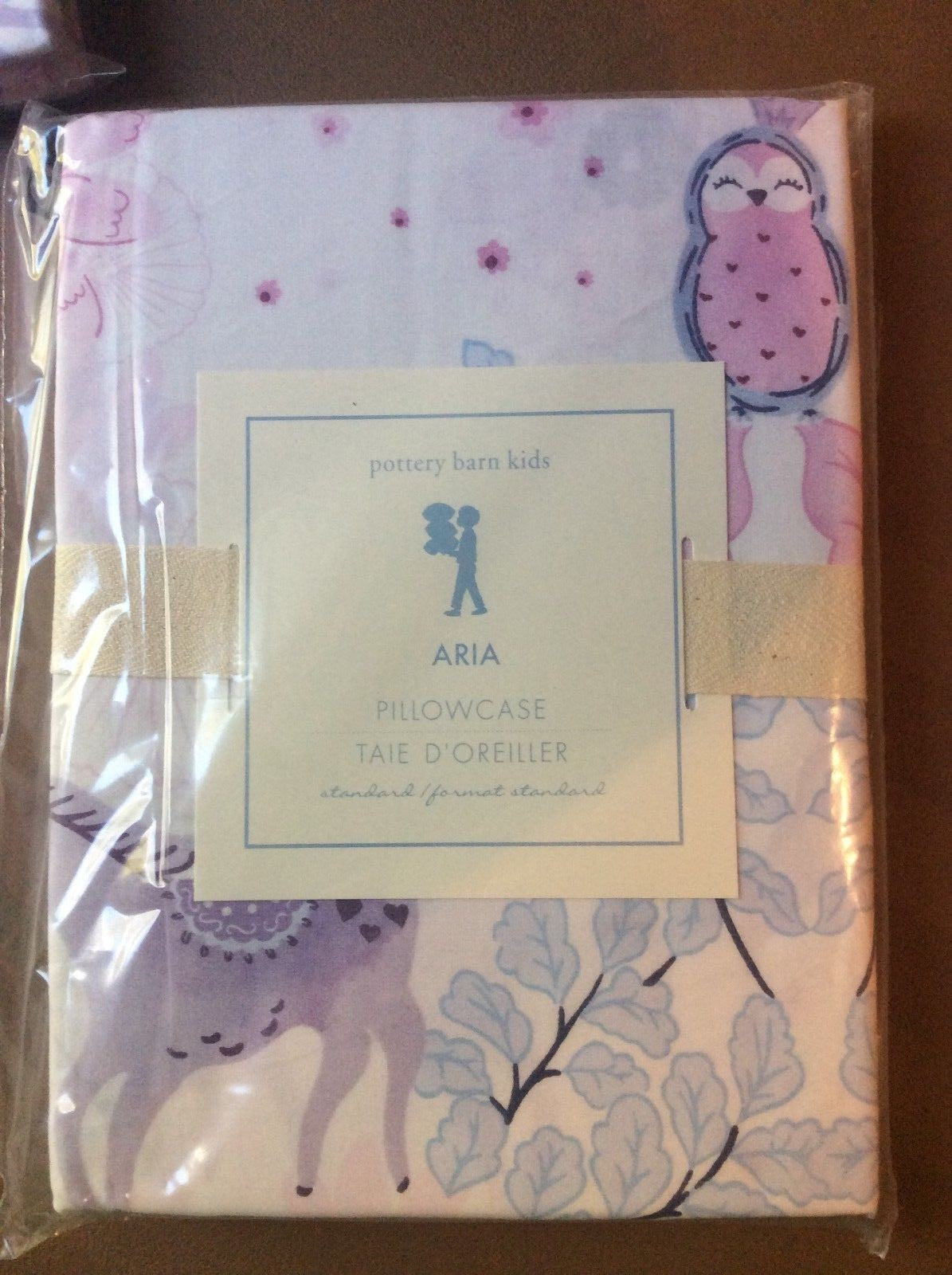 Pottery Barn Pony Horse pillowcase cover room purple pink flower owl aria girl "