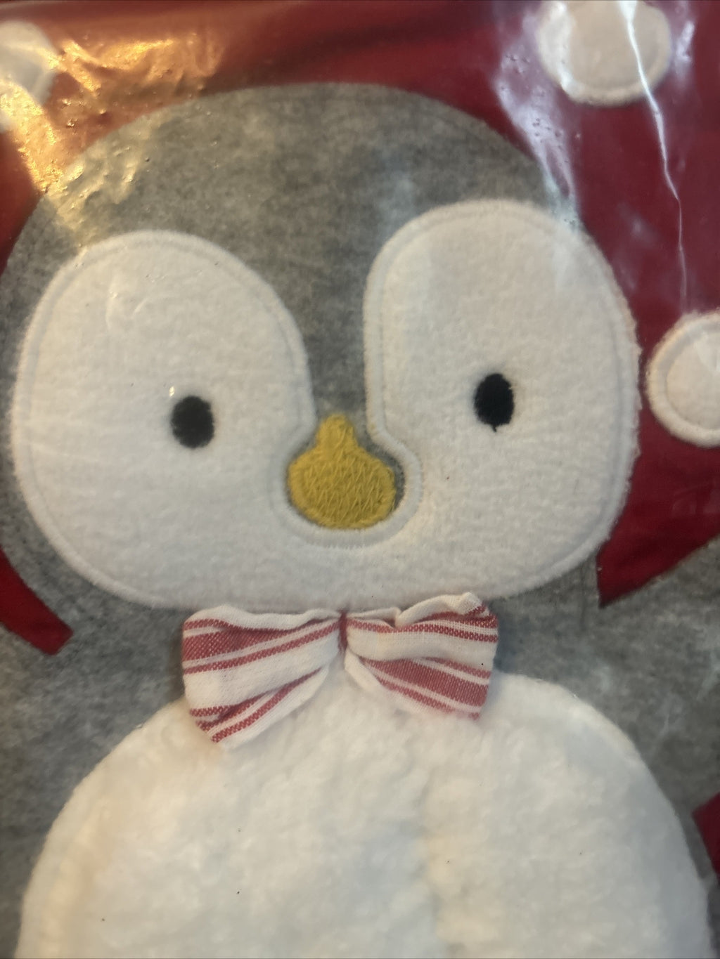 Pottery Barn Holiday Christmas stocking Penguin gift party school red Disney '