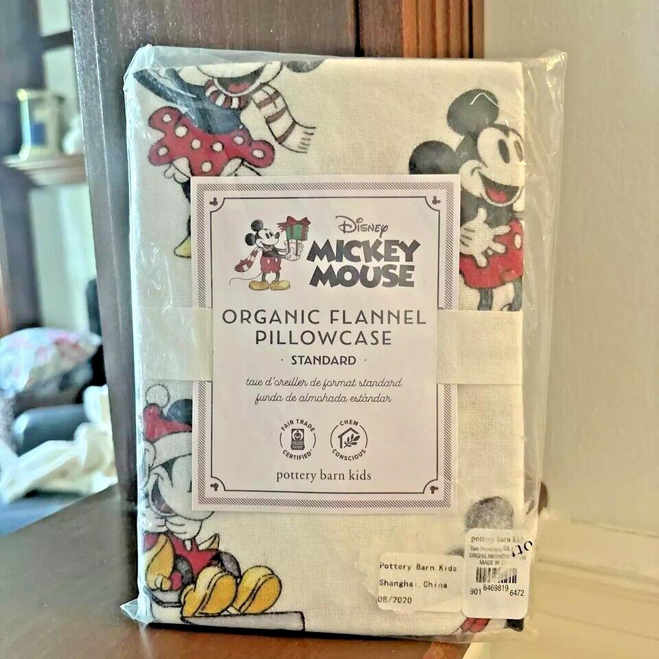 Pottery Barn holiday Christmas Disney Mickey Mouse party kid Minnie Pillowcase "