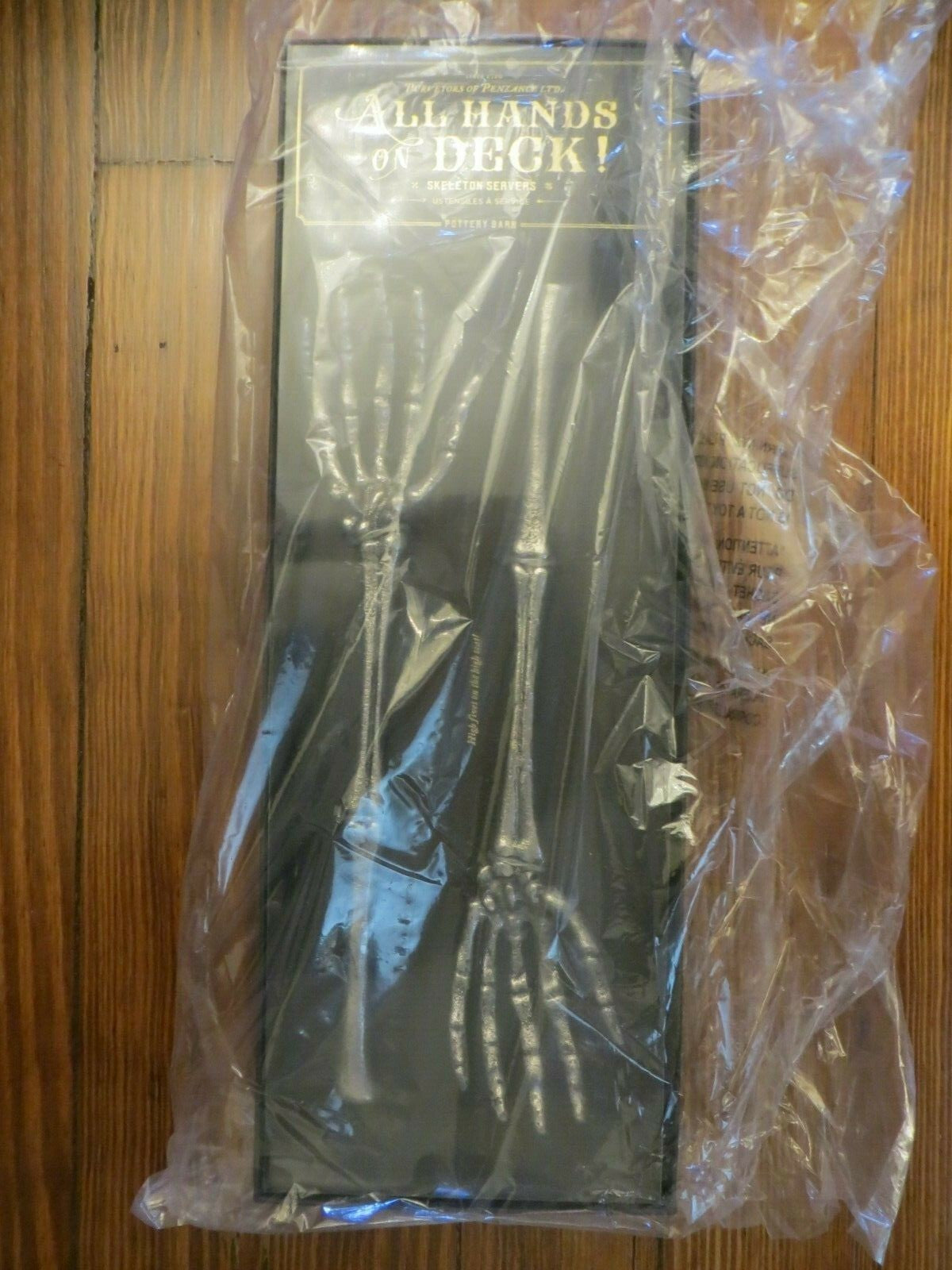 Pottery Barn Skeleton serving set Bones Halloween Party school gift holiday j