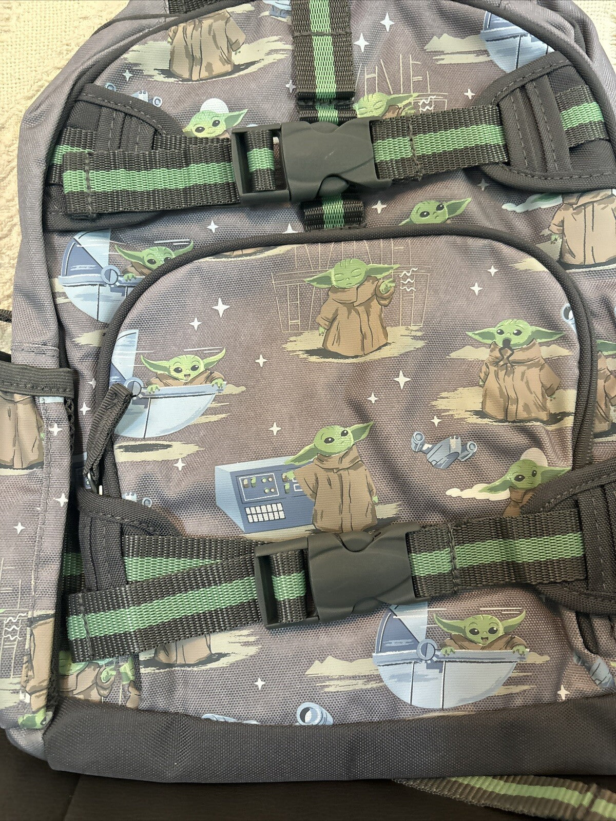School Pottery barn Kid STAR WARS BACKPACK Mandalorian Travel Disney Bag boy?? .