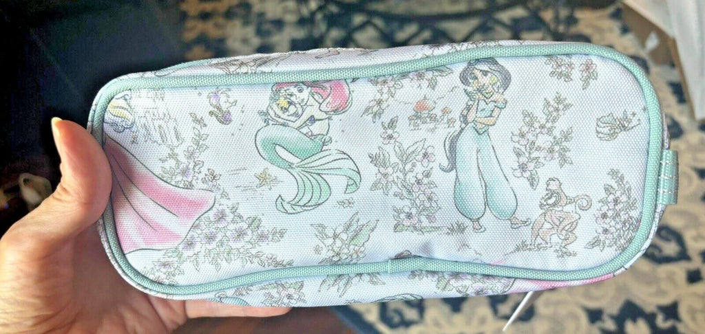 School Pottery Barn Princess pencil CASE Cinderella Belle Disney castle + bag .