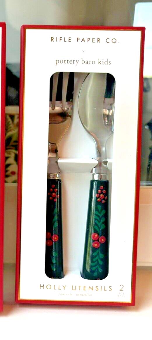 Pottery Barn Nutcracker Christmas + Candy Cane Utensil holiday Seuss party SET -