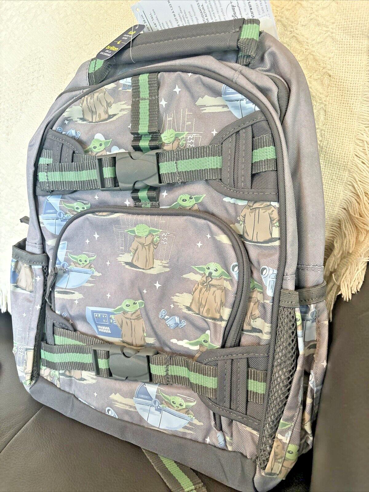 Pottery Barn Disney STAR WARS travel LARGE BACKPACK Grogu Mandalorian Jedi boy .