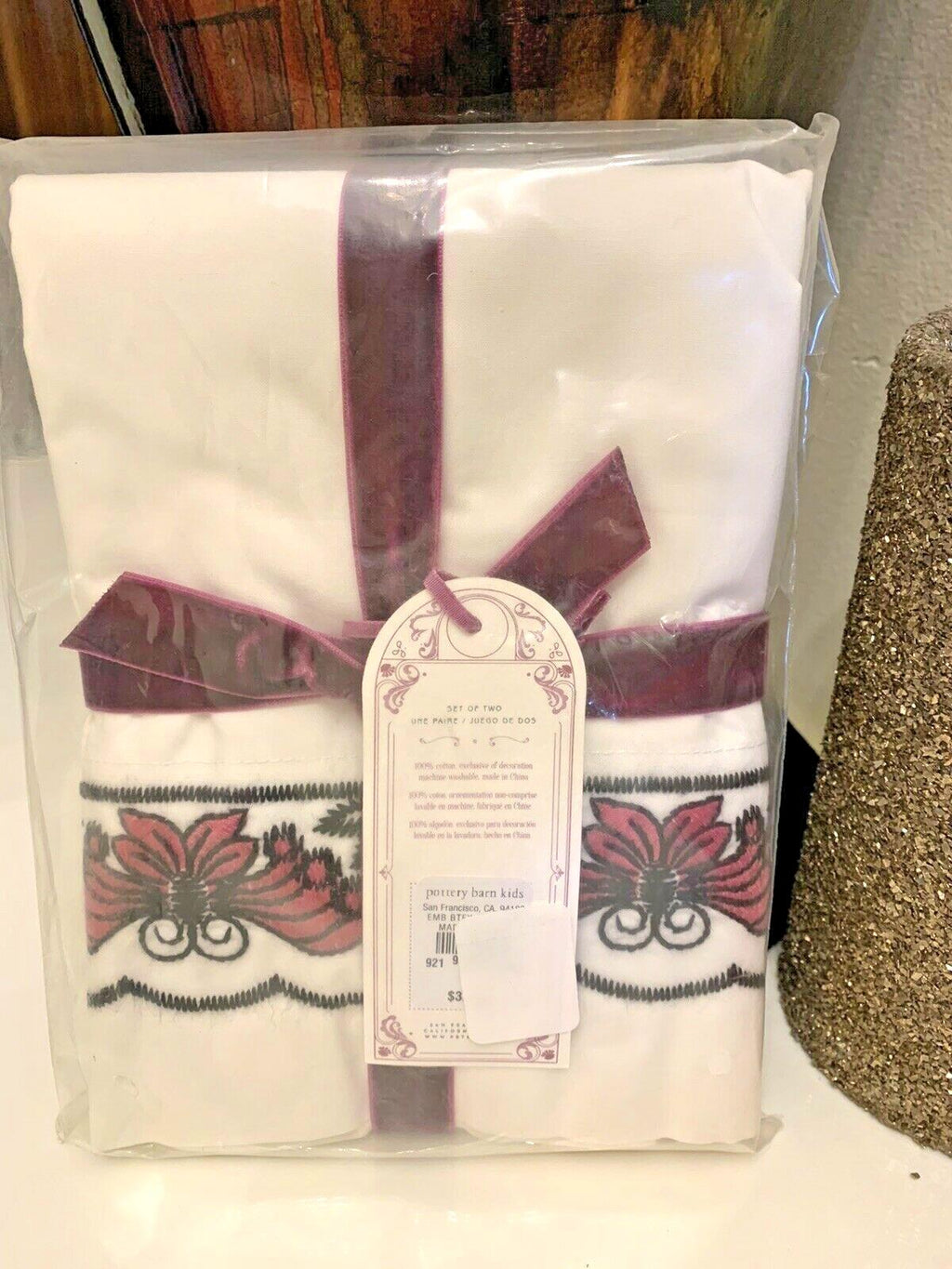 Pottery Barn Anna Sui Butterfly ?? princess holiday girl gift pillowcase SET 2 '