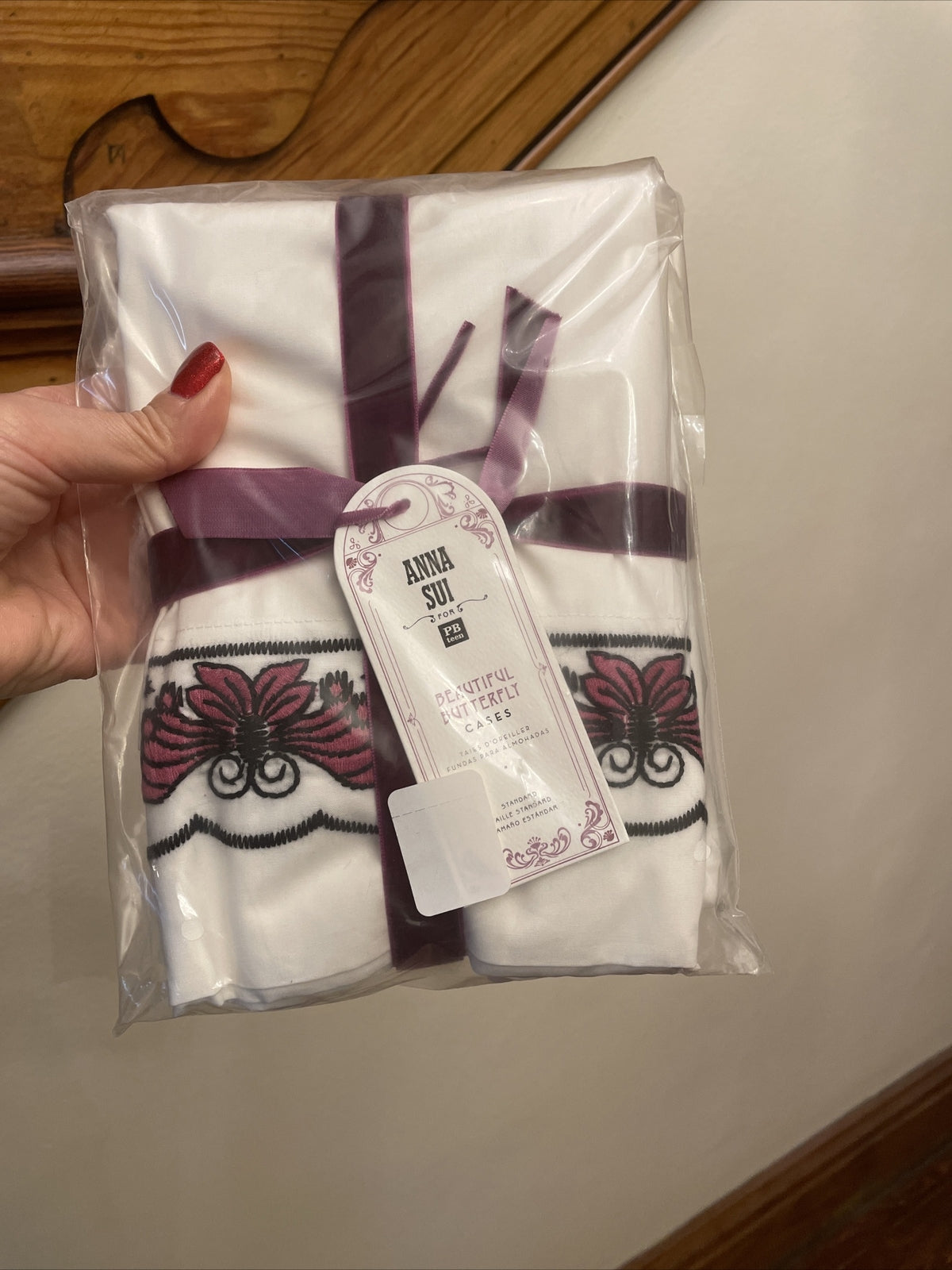 Pottery Barn Anna Sui Butterfly ?? princess holiday girl gift pillowcase SET 2 '