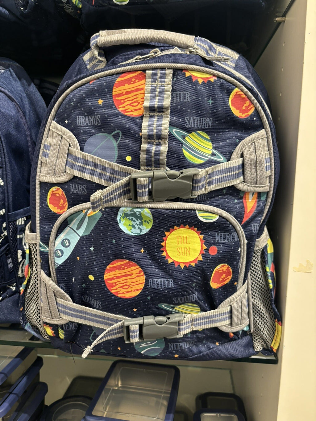 Pottery barn School BACKPACK WATER solar space planet star disney Travel boy ??