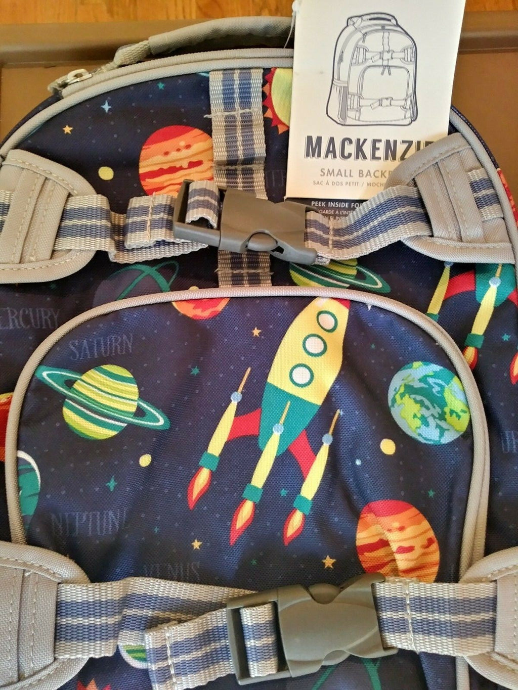 Pottery barn School BACKPACK WATER solar space planet star disney Travel boy ??