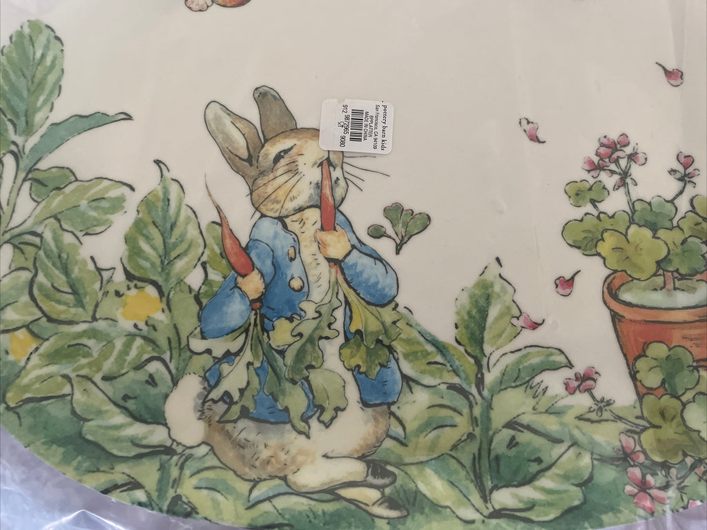 Disney Pottery Barn EAster Platter Party Plate Bunny Peter rabbit holiday gift j
