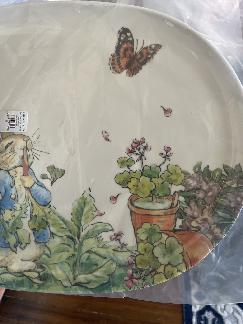 Disney Pottery Barn EAster Platter Party Plate Bunny Peter rabbit holiday gift j