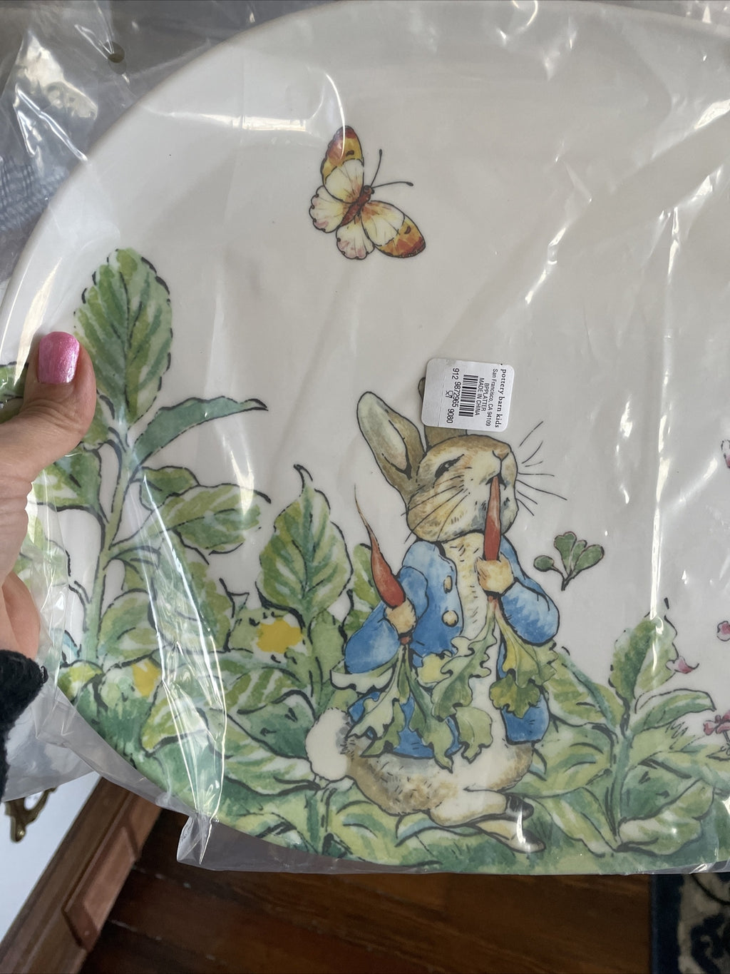 Disney Pottery Barn EAster Platter Party Plate Bunny Peter rabbit holiday gift j