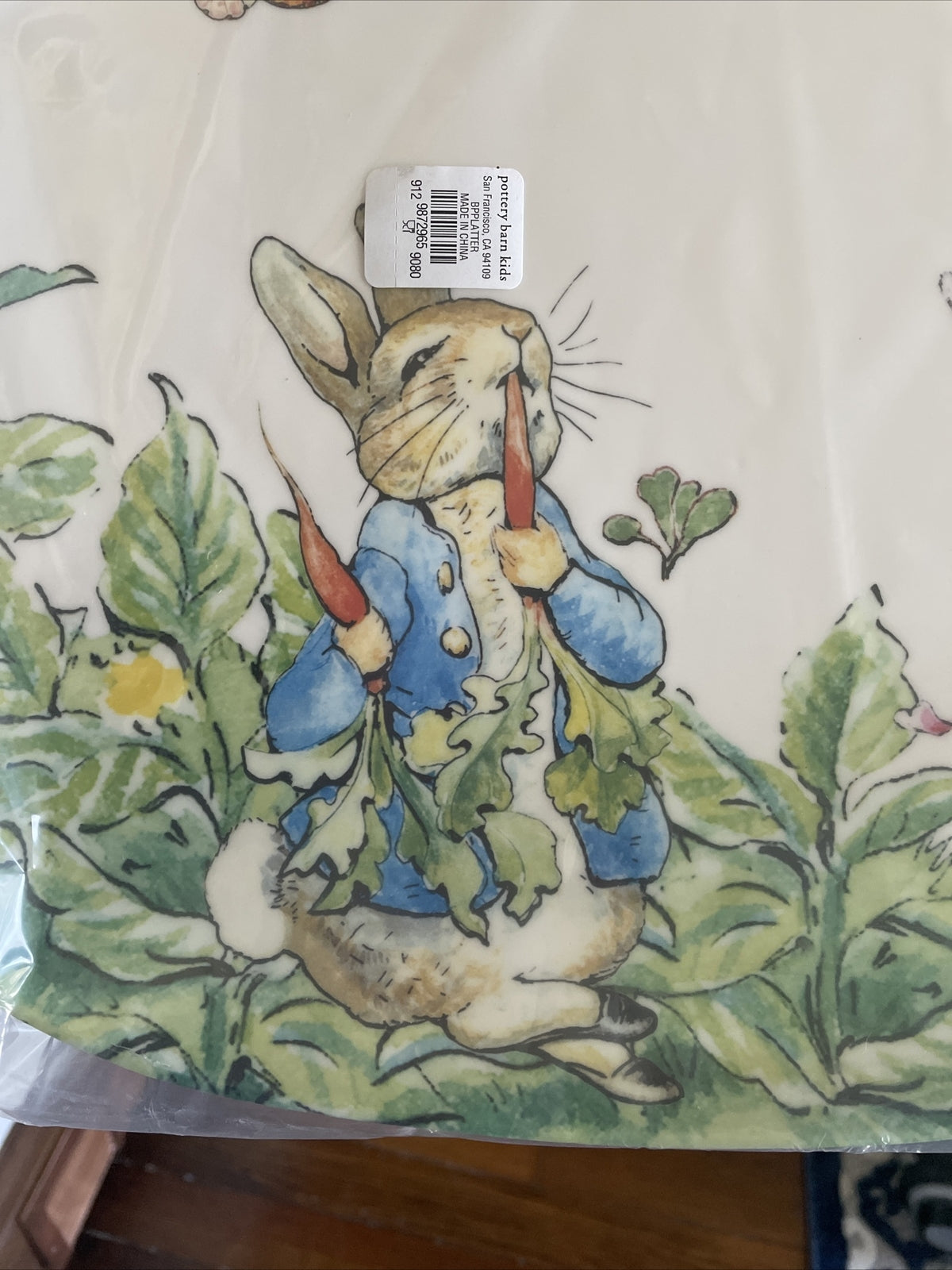 Disney Pottery Barn EAster Platter Party Plate Bunny Peter rabbit holiday gift j