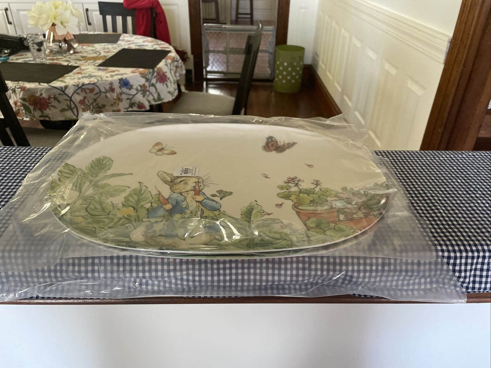Disney Pottery Barn EAster Platter Party Plate Bunny Peter rabbit holiday gift j