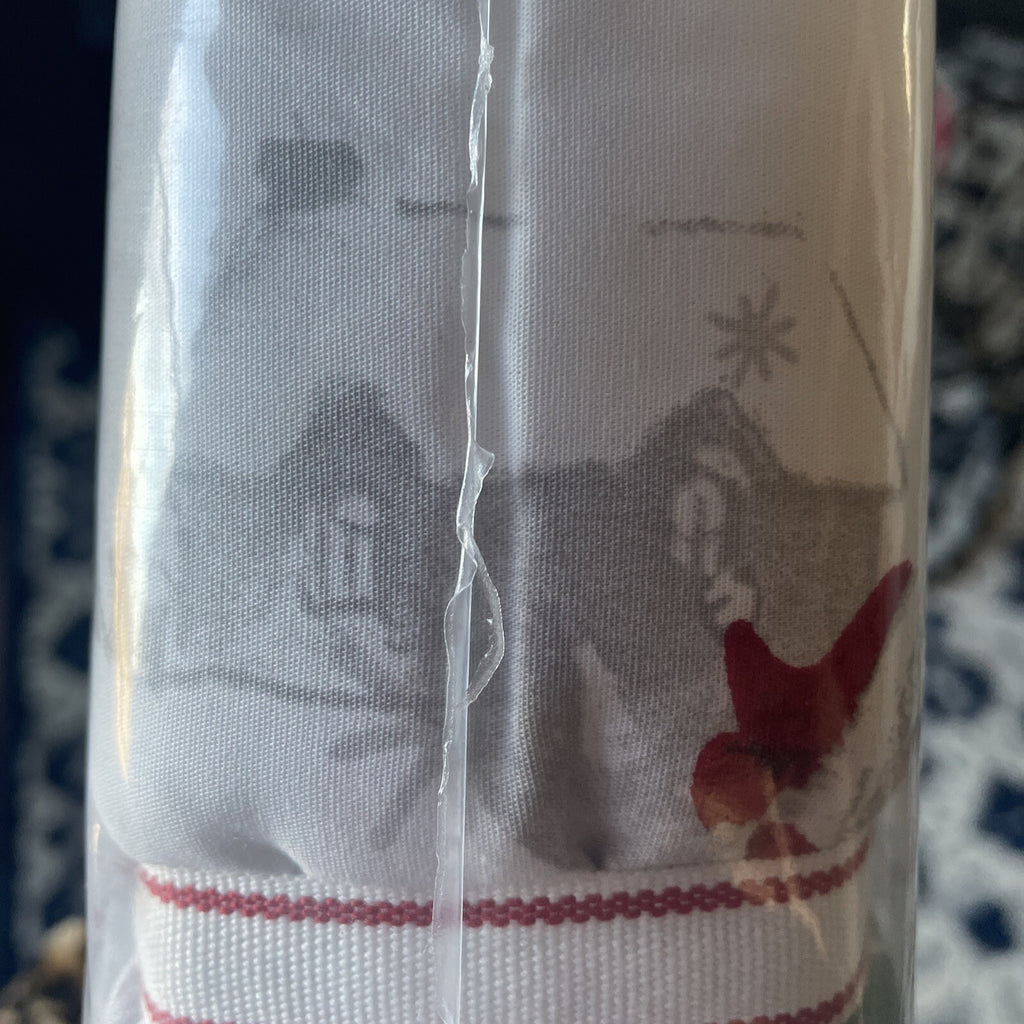 Pottery Barn Christmas Holiday Pillow SHAM Heritage Rudolph Santa Party Disney q