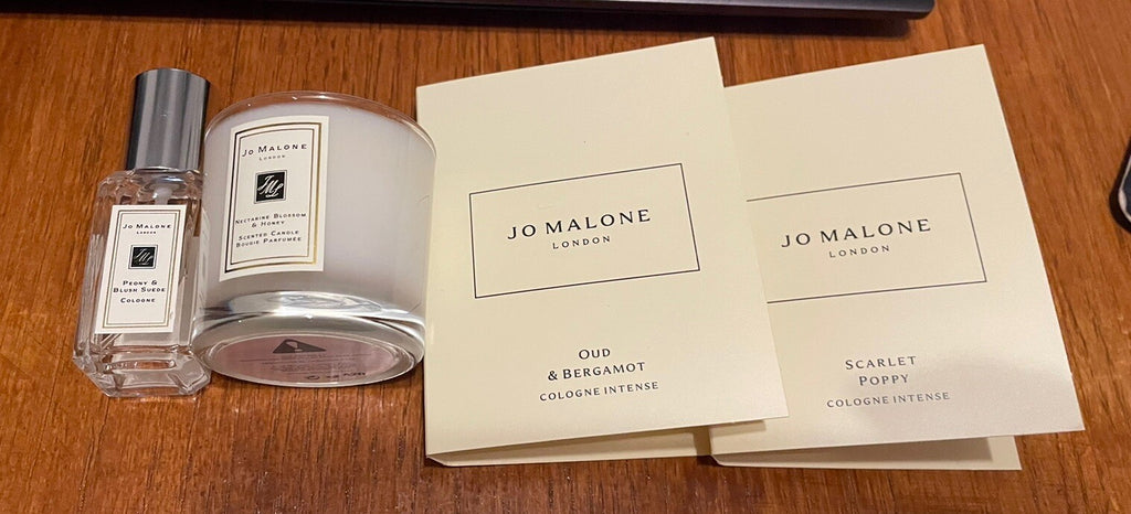 Jo Malone Perfume + Candle + Bag Holiday Birthday Gift set party travel wedding